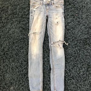 Hollister ripped jeans!
